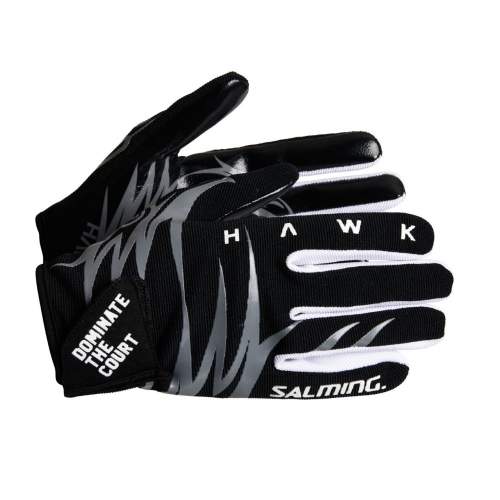 Salming Hawk Goalie Gloves XL, černá/šedá