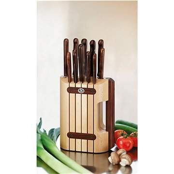 Victorinox blok s 11ks kuchyňských nožů s dřevěnou rukojetí