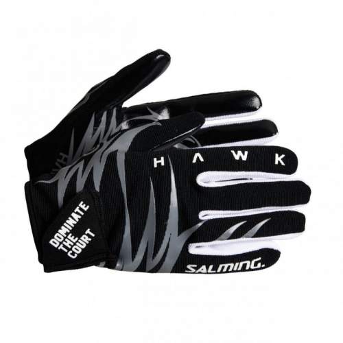 Salming Hawk Goalie Gloves M, černá/šedá