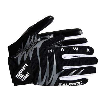 Salming Hawk Goalie Gloves XXS, černá/šedá