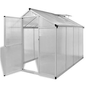 SHUMEE Zpevněný hliníkový skleník se základním rámem 4,6 m²