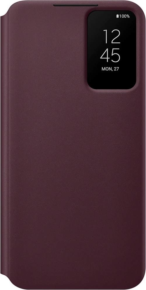 Samsung Flipové pouzdro Clear View pro Samsung Galaxy S22+ Burgundy