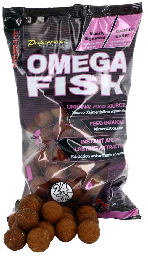 Starbaits Boilies Omega Fish 1kg Průměr 24mm