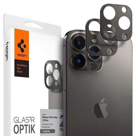 Spigen ochranné sklo tR Optik pro iPhone 13 Pro/Max, 2ks, černá