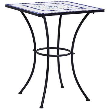 SHUMEE Mozaikový bistro stolek modrobílý 60 cm keramika