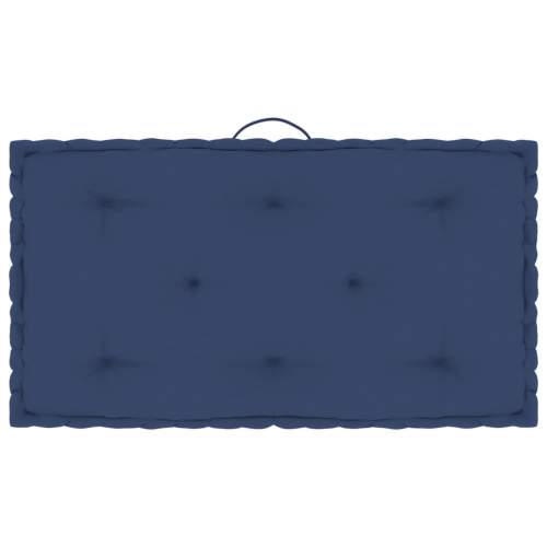 Poduška na nábytek z palet námořnická modř 73x40x7 cm bavlna