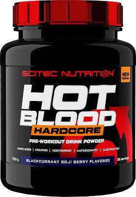 Scitec Nutrition Hot Blood Hardcore 700 g, tropický punč