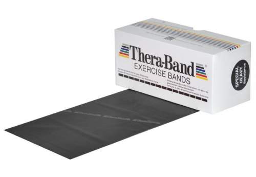 THERA-BAND Posilovací guma černá 5,5 m