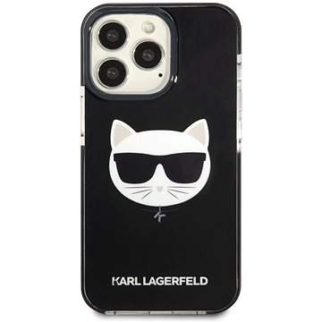 Karl Lagerfeld TPE Choupette Head Kryt pro iPhone 13 Pro Max Black