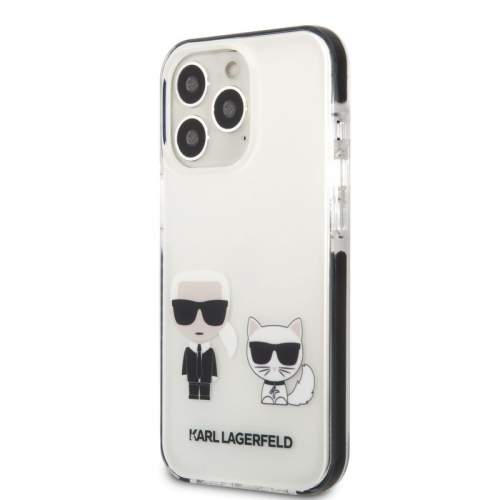 Karl Lagerfeld and Choupette Kryt pro iPhone 13 Pro White
