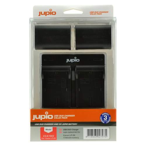 Jupio Set 2x LP-E6 1700mAh + USB Duální nabíječka