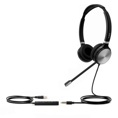 Yealink UH36 Dual náhlavní souprava na obě uši s 3.5mm jack - USB konektory UH36DualUC