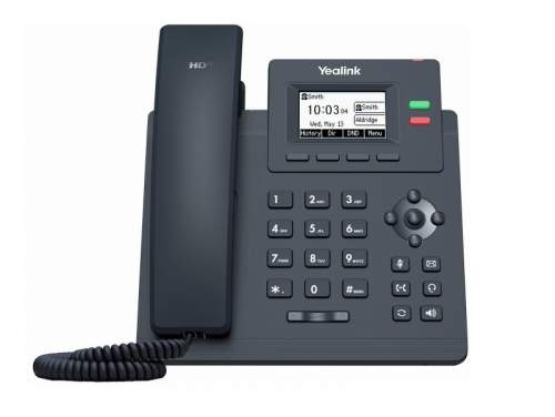 Yealink SIP-T31G SIP telefon, PoE, 2,3" 132x64 nepodsv. LCD, x SIP úč., GigE SIP-T31G