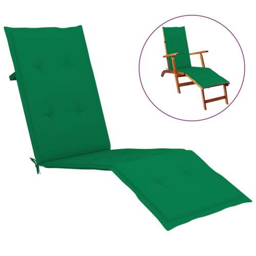 Poduška na polohovací židli zelená (75+105) x 50 x 4 cm