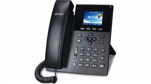 PLANET High Definition Color POE IP phone Black 6 lines LCD