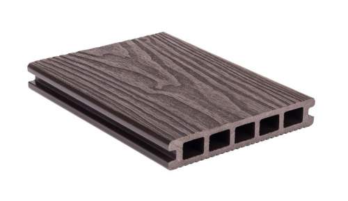 G21 Terasové prkno 2,5 x 14,8 x 300 cm, Dark Wood, WPC