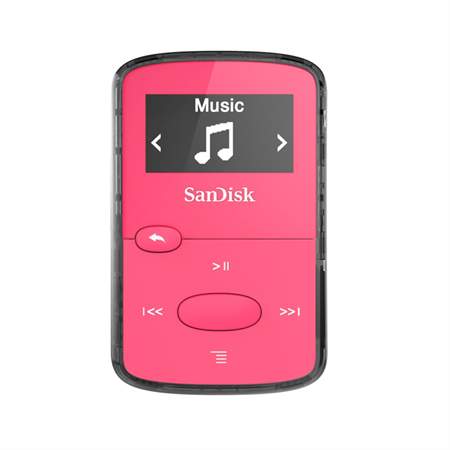 SanDisk MP3 Clip Jam 8 GB MP3, růžová; SDMX26-008G-E46P