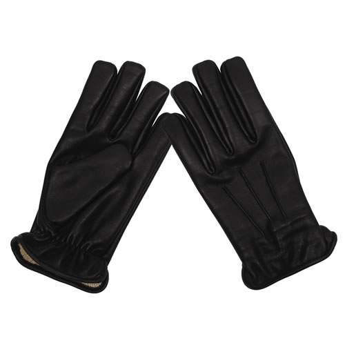 Rukavice kožené kevlarové MFH Safety - černé, XL