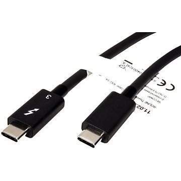 Roline 11.02.9040 Thunderbolt 3, USB C(M) - USB C(M), 40Gb/s, PD 20V/5A, černý