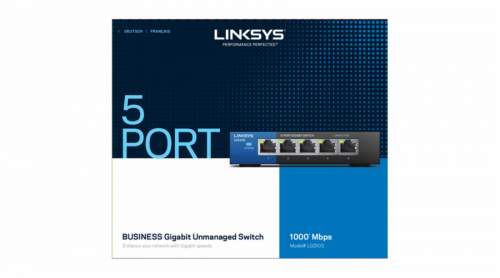 Linksys 5-Port Desktop Gigabit Switch (LGS105) - LGS105-EU-RTL