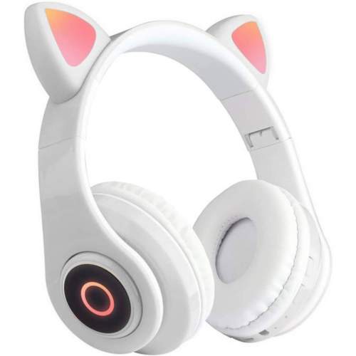 MG B39 bezdrátové sluchátka s kočičími ušima, bílé (B39)