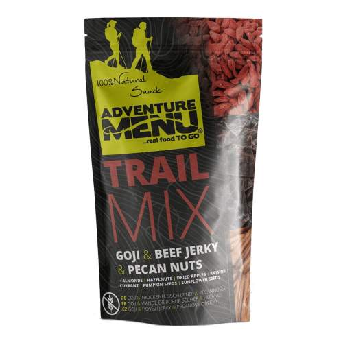 Adventure Menu - Trail Mix – Hovězí Jerky/Pekanové Ořechy/Goji – 100 g
