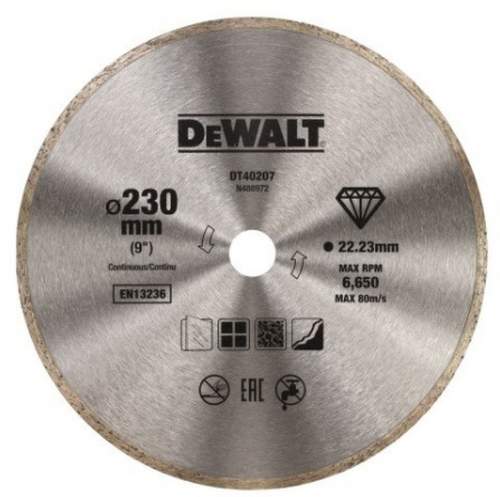 DeWALT Diamantový kotouč na keramiku, 230 mm DT40207