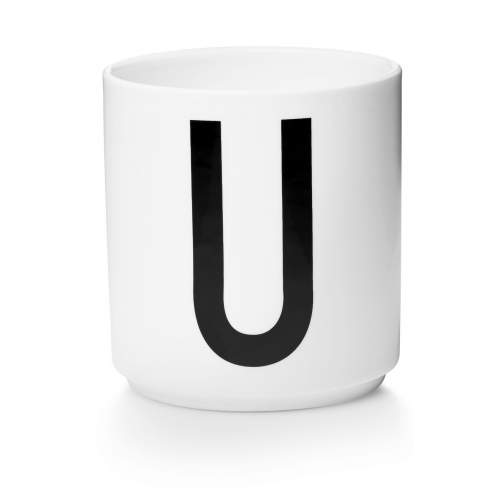 Bílý porcelánový hrnek Design Letters Personal U