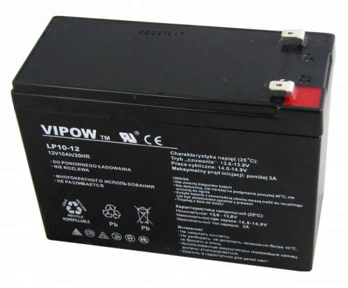 VIPOW Baterie olověná 12V  10Ah