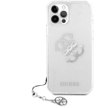 Guess TPU Big 4G Logo Silver pro Apple iPhone 12 Pro Max Transparent