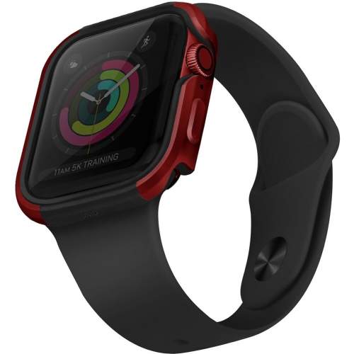 UNIQ Valencia kovové pouzdro Apple Watch Serie 4/5/6/SE (40mm) červené