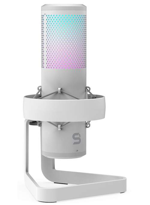 SPC Gear AXIS Onyx White streamovací mikrofon