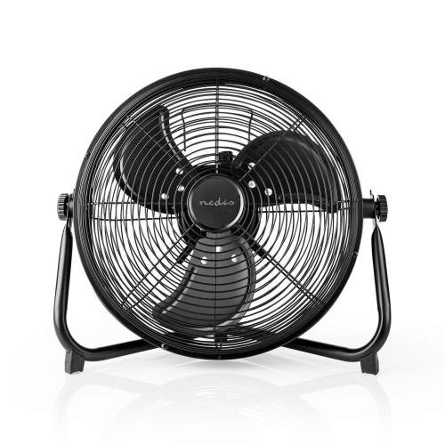 Stojanový ventilátor | 300 mm | Plynulá rychlost ventilátoru | Naklápěcí | Dobíjecí | USB-A | Černá