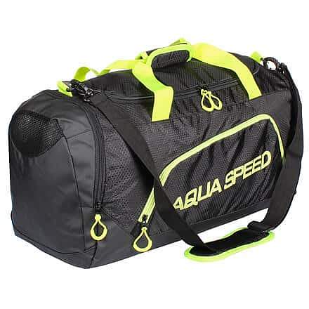 Duffle Bag sportovní taška černá-žlutá objem 36 l