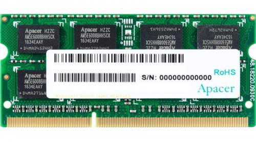 Apacer DDR3 8GB 1600MHz CL11 SODIMM 1.35V, DV.08G2K.KAM