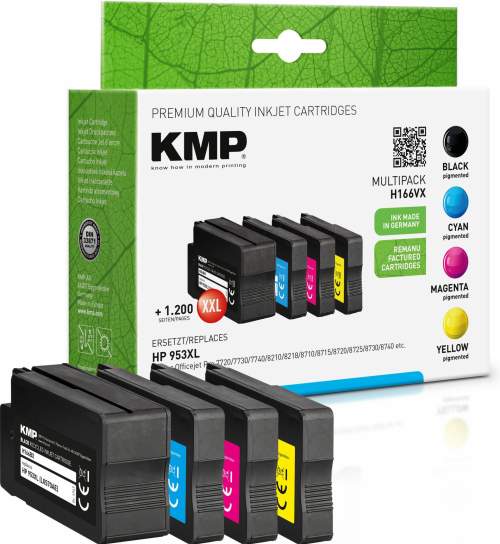 KMP H166VX Multipack BK/C/M/Y kompatibilni s HP 953 XL