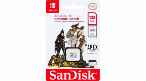 SanDisk MicroSDXC 100MB    128GB Nintendo Apex SDSQXAO-128G-GN6ZY