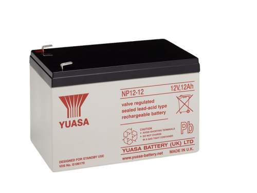 YUASA 12V 12Ah bezúdržbová olověná baterie NP12-12 (NP12-12)