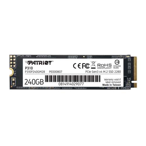 PATRIOT P310 250GB M.2 2280 PCIe SSD NVME, P310P250GM28