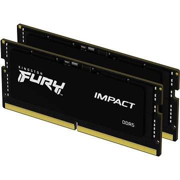 Kingston Fury Impact 16GB 4800MHz CL38 DDR5 SO-DIMM (2x8) Black
