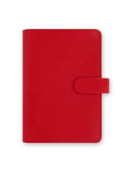 Filofax Kroužkový diář 2022 Saffiano osobní - červený