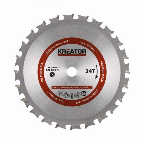 Kreator KRT020603 - Pilový kotouč na kov 120 mm, 24 Z
