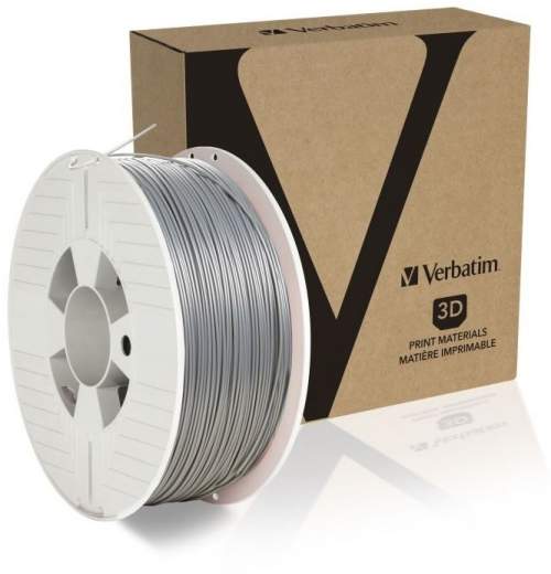 VERBATIM Filament PLA 1.75mm 1kg - SILVER/METAL GREY