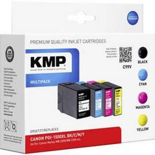 KMP Canon PGI-1500XL BK/C/M/Y Multipack  - multipack inkoustová náplň