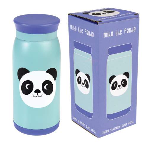 Rex London Modrá nerezová láhev s pandou Miko The Panda
