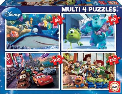 EDUCA Puzzle Disney Pixar Mix 4v1