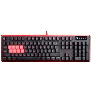 A4Tech B2278, klávesnice herní, černo-červená