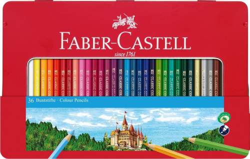 Faber-Castell Pastelky 36ks v plechovém pouzdře
