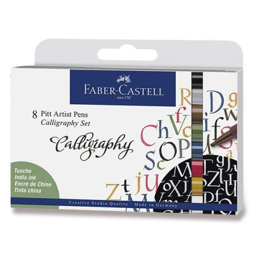 Faber - Castell Popisovač Pitt Artist Pen Caligraphy 8 ks