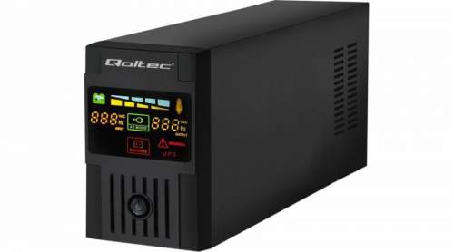 Qoltec 53952 Uninterruptible Power Supply | Monolith | 800VA | 480W | LCD | USB